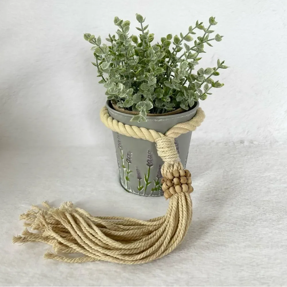Decorative Braided Loop Hanger Rope Home Decor Plant Pot Accessory